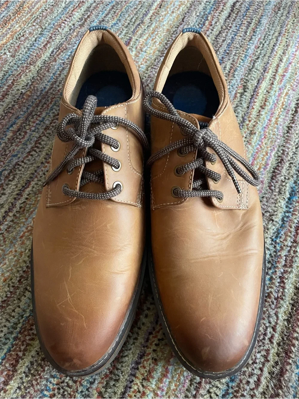 Nunn Bush Tan Brown Lace-Up Oxfords Men’s Size 10.5‎